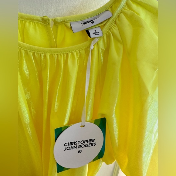 NWT Christopher John Rogers x Target Puff Sleeve Tie Dress Sz S - Picture 6 of 8